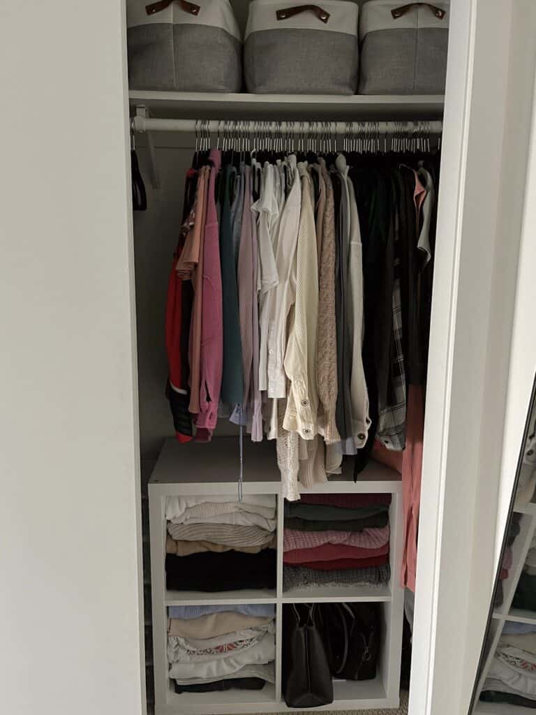 decluttering closet