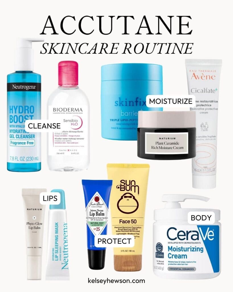 accutane skincare routine