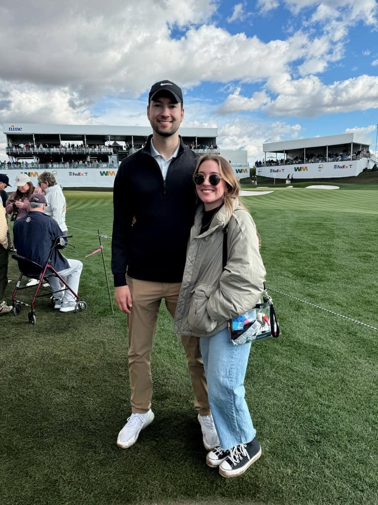 Waste management open couples outfit